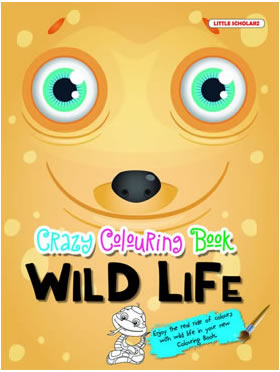 Little Scholarz Crazy Colouring Book Wild Life